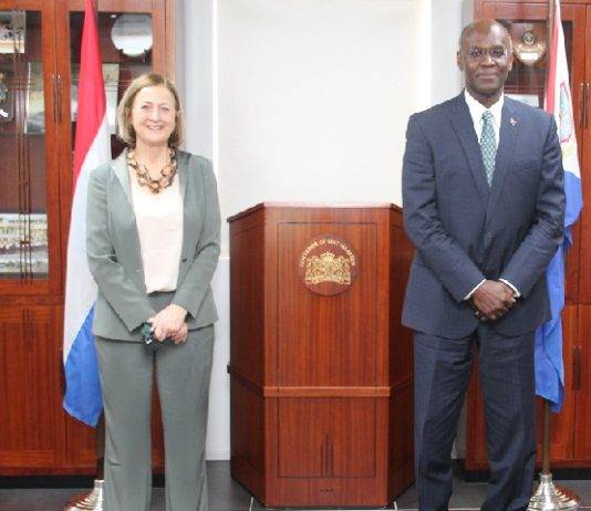 Governor Holiday receives Permanent Representative of the Kingdom of the Netherlands to the United Nations