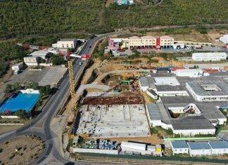 SMGH basement floor pouring continues on Tuesday