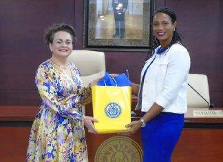 State Secretary Mrs. Alexandra van Huffelen, paid a courtesy introductory visit to the Parliament of Sint Maarten