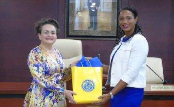 State Secretary Mrs. Alexandra van Huffelen, paid a courtesy introductory visit to the Parliament of Sint Maarten