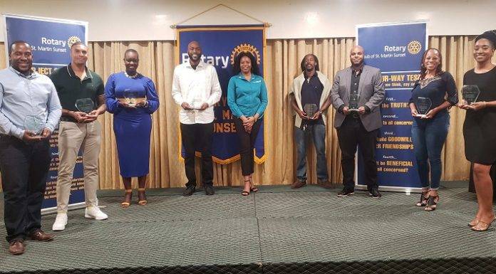 Nine Community Members receives Rotary Sunset’s Vocational Service Excellence Award