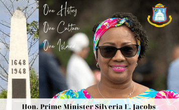 Prime Minister Silveria E. Jacobs commemorates 374th Anniversary of Treaty of Concordia