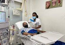 Island Gems supports SMMC with dialysis chair and table