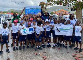 The Nature Foundation St. Maarten Conducts Impactful In-No-Plastic Presentations and Beach Clean-ups with Local Schools