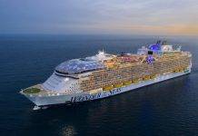 Royal Caribbean’s 5th Oasis Class World’s Largest Cruise Ship makes its Inaugural Port Call on Monday