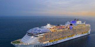 Royal Caribbean’s 5th Oasis Class World’s Largest Cruise Ship makes its Inaugural Port Call on Monday