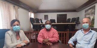 Island(er)s at the Helm team pays visit to Commissioner