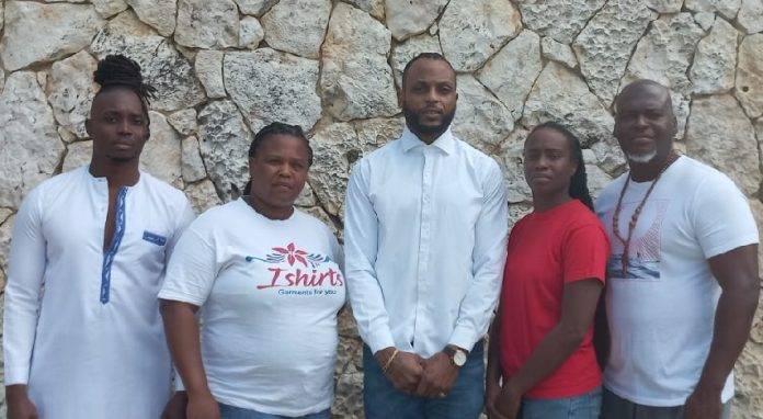 left to right: Nelly Blaise (Secretary), Isha Marlin (Boardmember), David Arthur Richardson (President), Hendrika Martina (Boardmember),Pedro Granger (Treasurer)