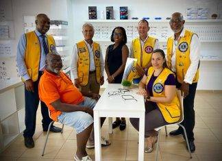 Sint Maarten Lions Club Improves the Lives of Six persons in our community through a donation of Eyeglasses.