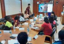 Police officers participate in mediation workshop