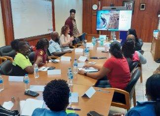 Police officers participate in mediation workshop