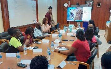 Police officers participate in mediation workshop