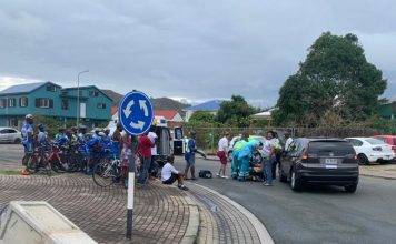 Police investigating traffic accidents