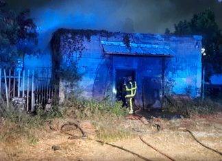 Two structures burn down on the Back Street