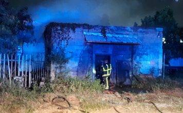 Two structures burn down on the Back Street