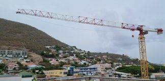 SMGH Tower Crane lowered due to hurricane season