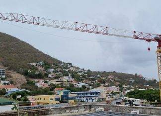 SMGH Tower Crane lowered due to hurricane season