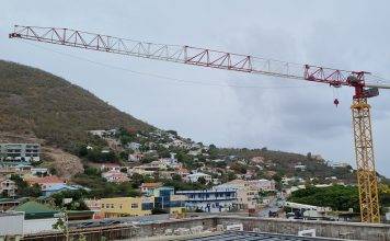 SMGH Tower Crane lowered due to hurricane season