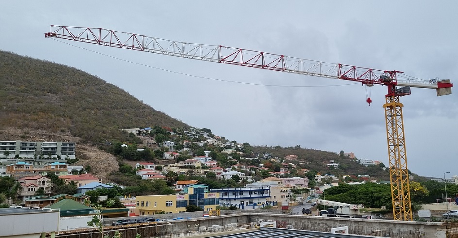 Lowered SMGH Tower Crane