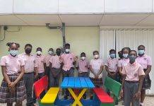 SDA Grade 6 class donates play equipment to SMMC