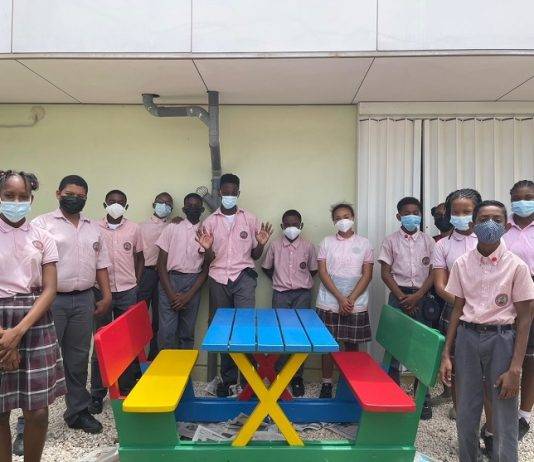 SDA Grade 6 class donates play equipment to SMMC