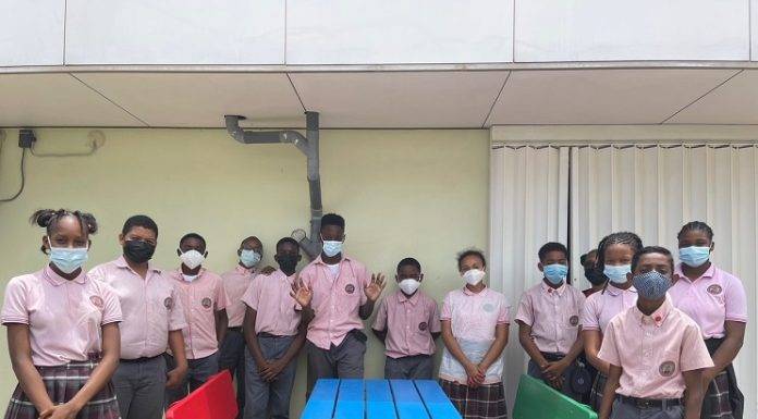 SDA Grade 6 class donates play equipment to SMMC