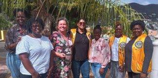 Sint Maarten Lions Club presents Citizen of the Year Award to Mrs. Bregje Boetekees Van’t Hof of the White and Yellow Cross Care Foundation.