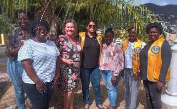 Sint Maarten Lions Club presents Citizen of the Year Award to Mrs. Bregje Boetekees Van’t Hof of the White and Yellow Cross Care Foundation.