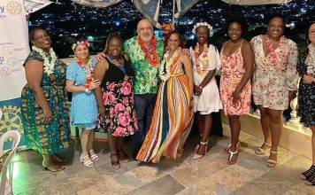 ST. MARTIN SUNRISE INSTALLS NEW BOARD FOR ROTARY YEAR 2022-2023