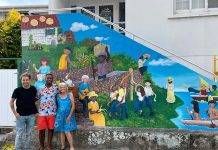 New mural beautifies entrance side Saba Heritage Center