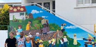New mural beautifies entrance side Saba Heritage Center