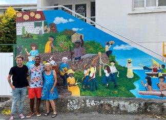 New mural beautifies entrance side Saba Heritage Center