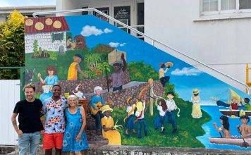 New mural beautifies entrance side Saba Heritage Center