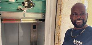Universal Elevators Services first major installation as a local company