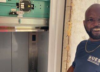 Universal Elevators Services first major installation as a local company
