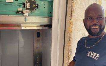 Universal Elevators Services first major installation as a local company