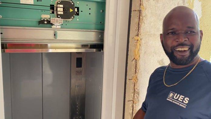 Universal Elevators Services first major installation as a local company