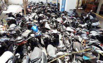 Vehicles left at towing companies and police station