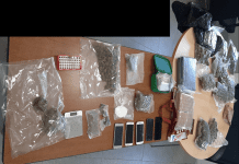 Drugs and cash confiscated from Cole Bay Home