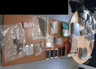 Drugs and cash confiscated from Cole Bay Home