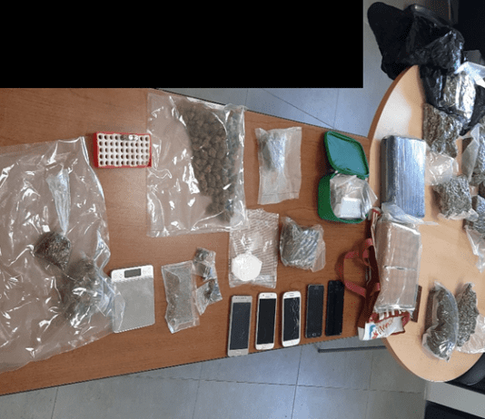 Drugs and cash confiscated from Cole Bay Home