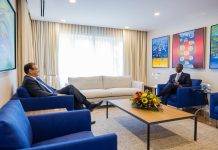 Working visit Governor Eugene B. Holiday to Aruba