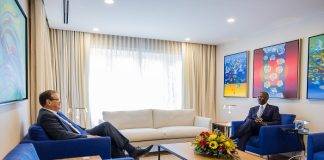 Working visit Governor Eugene B. Holiday to Aruba