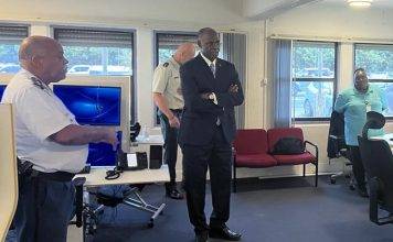 Governor Holiday pays working visit to Police Force