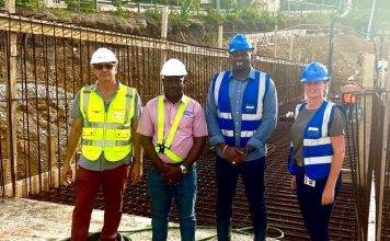 The Sint Maarten General Hospital records the largest pour in Sint Maarten’s history, totaling 120 cement trucks