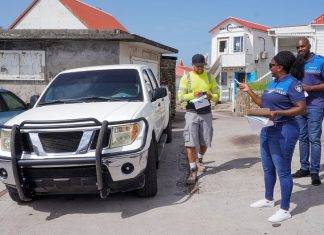 Parking policy promoted, drivers receive blue disk