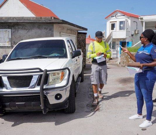 Parking policy promoted, drivers receive blue disk