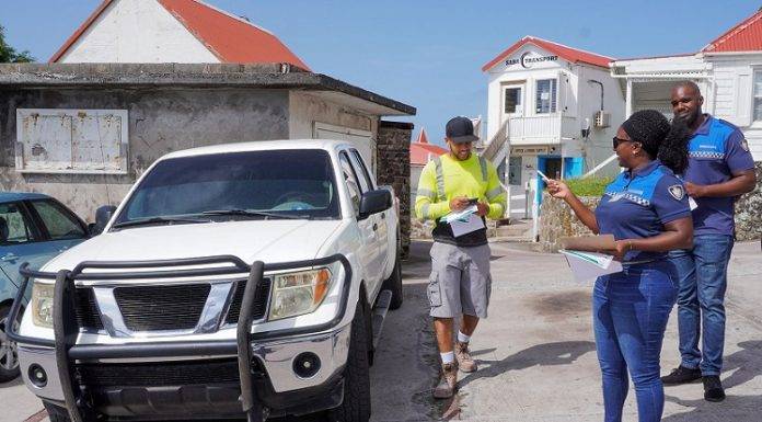 Parking policy promoted, drivers receive blue disk