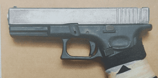 Firearm confiscated in domestic violence incident