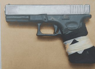 Firearm confiscated in domestic violence incident